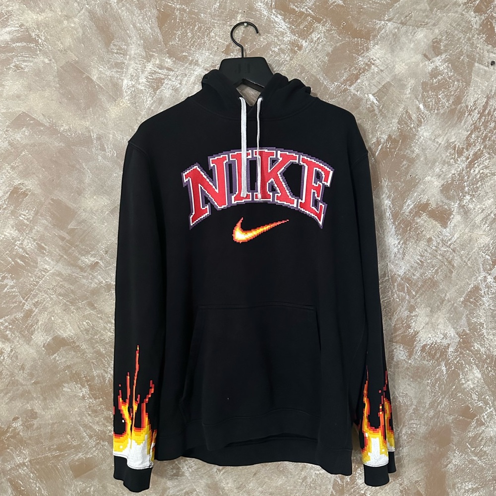 Nike vintage flames black hoodie